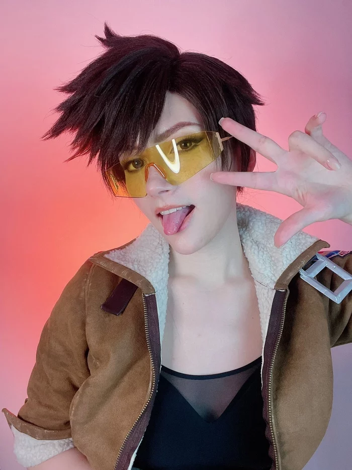 Tracer - Overwatch, Tracer, Cosplay, The photo, Longpost