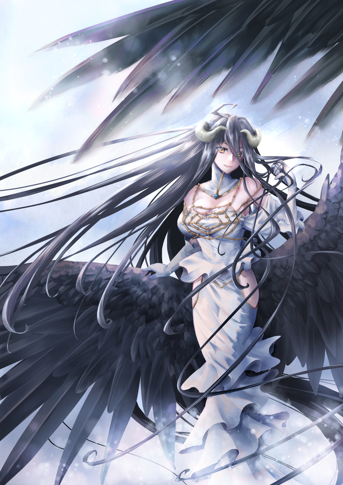 Albedo , , Anime Art, Overlord, Albedo (Overlord), ,   