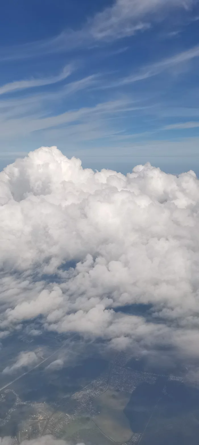 Clouds - My, Airplane, Clouds, Omsk, Moscow, beauty, Fearfully, Delight, Height, Longpost