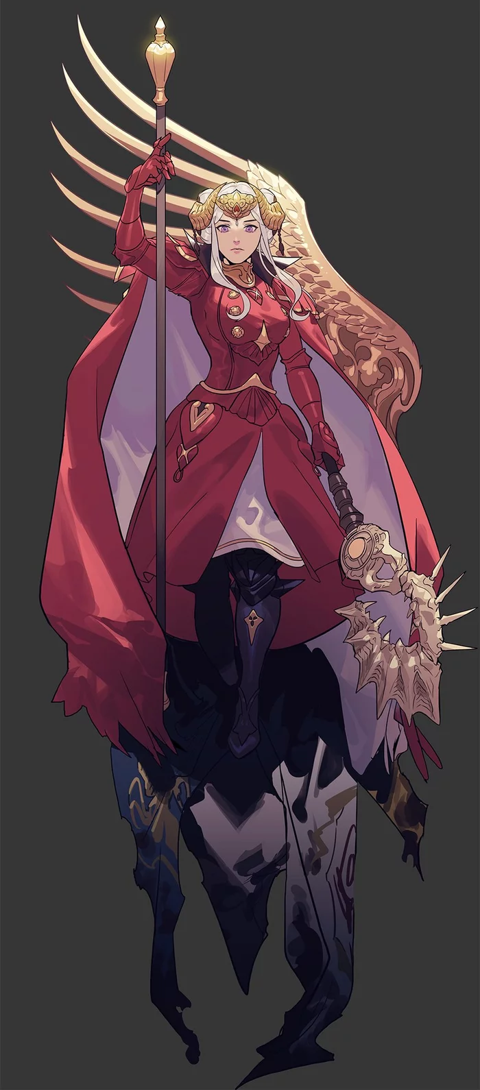 Edelgard von Hresvelg - Anime Art, Аниме, Fire Emblem, Edelgard, Арт, Game Art, Длиннопост