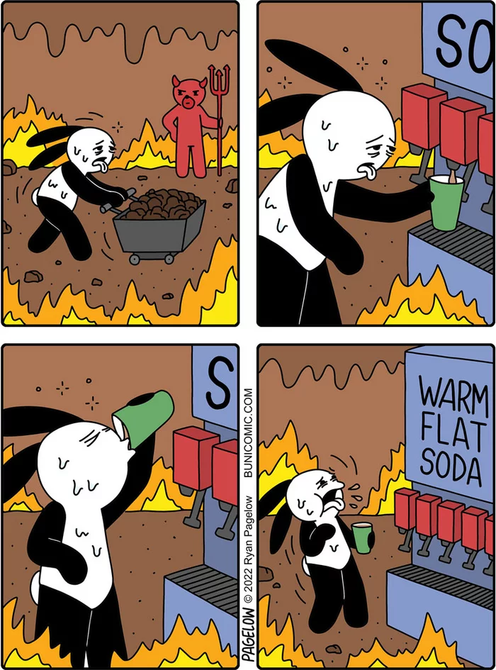Warm stale soda - Buni, Hell, Pagelow, Soda, Comics