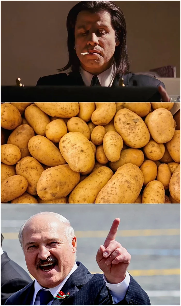 Old Man approves - My, Images, The photo, Screenshot, Memes, Picture with text, Movies, Pulp Fiction, Alexander Lukashenko, Potato