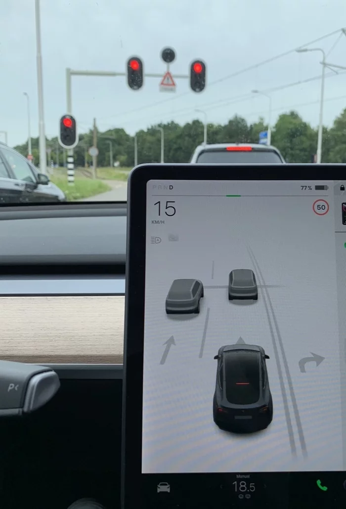 Why isn't Tesla looking back? - My, Auto, Tesla, Autopilot, Longpost