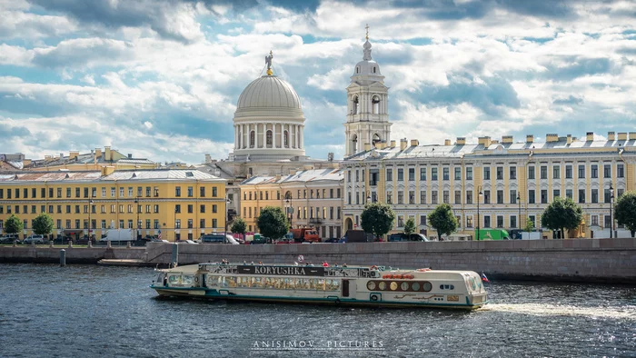 Санкт-Петербург, вид на Церковь Великомученицы Екатерины с Тучкова моста. Сентябрь 2020 - Моё, Фотография, Санкт-Петербург, Город, Архитектура, Россия, Осень, Храм, Церковь