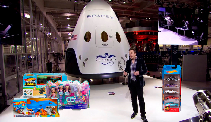 SpaceX    ,    ,     SpaceX, , Mattel