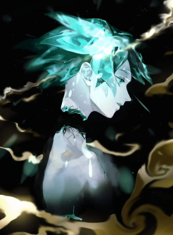 Phosphophyllite - Арт, Аниме, Anime Art, Houseki No Kuni, Phosphophyllite