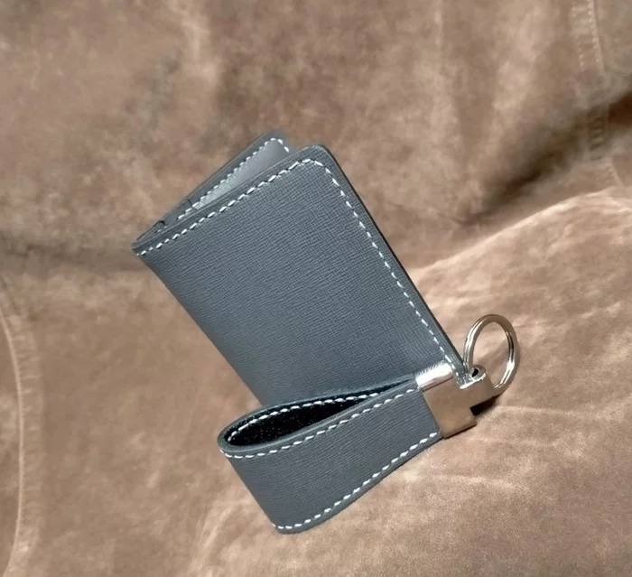 Compact cardholder in saffiano leather - Leather products, With your own hands, Wallet, Hobby, Longpost