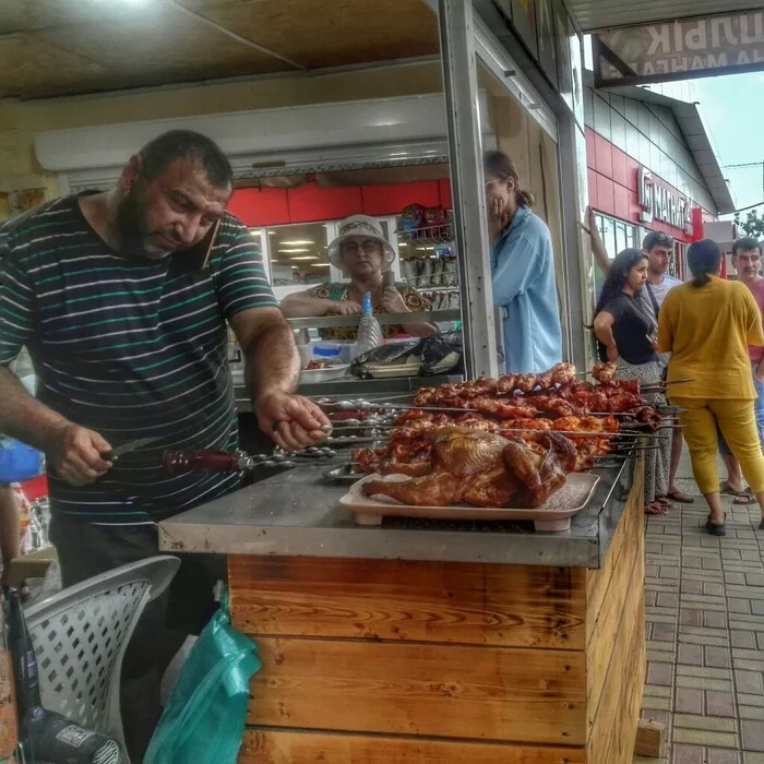 Barbecue. Lermontovo - My, Resorts of the Krasnodar Territory, Shashlik, Fast food, Lermontovo, Business, Mobile photography