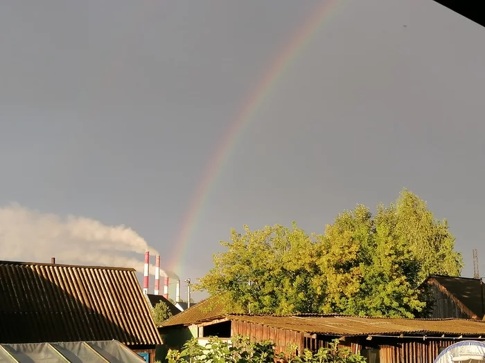 Rainbow - Моё, Радуга, Труба, Грэс