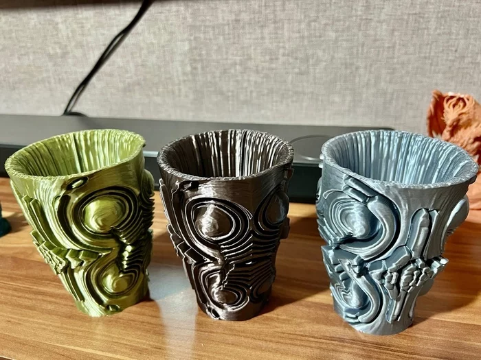 Three plastics PLA Eryone from the ultra silk series - My, 3D печать, 3D printer, Filament, Longpost