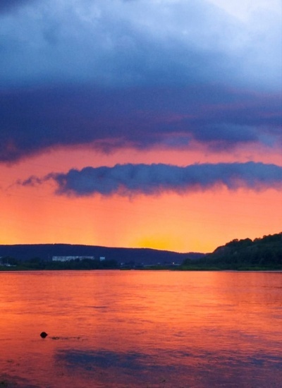 Sunset on the Tom River - My, The nature of Russia, Western Siberia, Summer, Sunset, Tom River, The photo