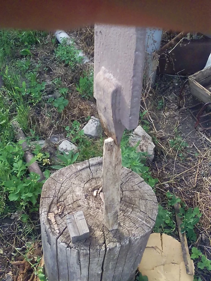 Wood splitter. did it yourself - My, Cleaver, First post, Longpost