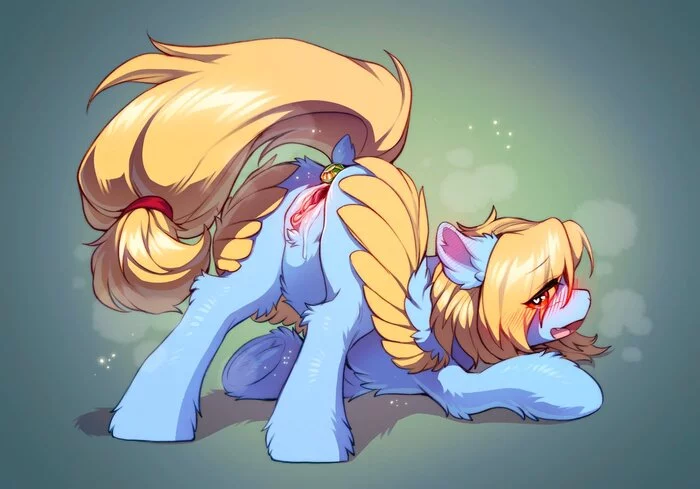 Help the pegaska pull out the toy - NSFW, Original character, My little pony, PonyArt, MLP Explicit, MLP anatomically correct, Butt plug, Swaybat