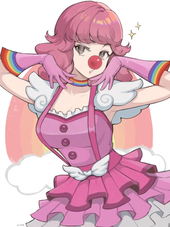 Geiru Toneido - Art, Anime art, Games, Game art, Ace Attorney, Geiru Toneido, Clown, Anime