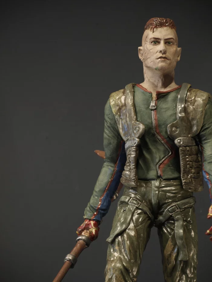 Figurine Zachariah Manser game The Technomancer #2 - My, Figurines, Лепка, Needlework without process, Sculpture, The Technomancer, Kai Yara, Video, Youtube, Longpost