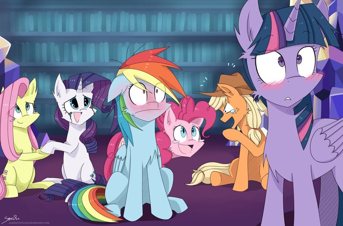      My Little Pony, Ponyart, Twilight Sparkle, Rainbow Dash, Rarity, Trixie, Applejack, Pinkie Pie, Fluttershy