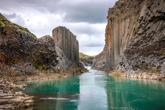 Basalt canyon in Iceland - wildlife, Iceland, Canyon, beauty of nature, The photo