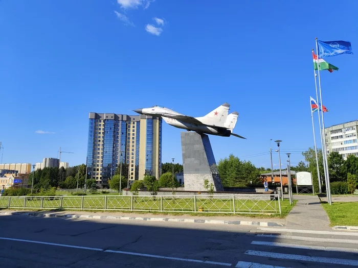 Obninsk from MiG-21 to MiG-29 - My, sights, Architecture, Nature, Monument, Mobile photography, Obninsk, City walk, Longpost