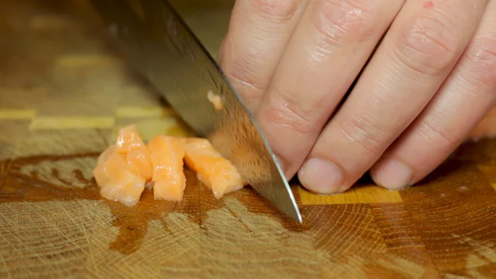 Salmon tartare - My, Video recipe, Snack, Tartarus, Video, Youtube, Longpost
