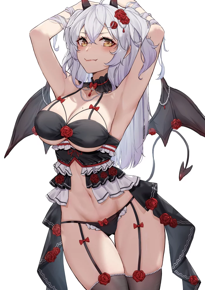 Monster girl - NSFW, Anime art, Anime, Original character, Succubus, Monster girl, Demoness