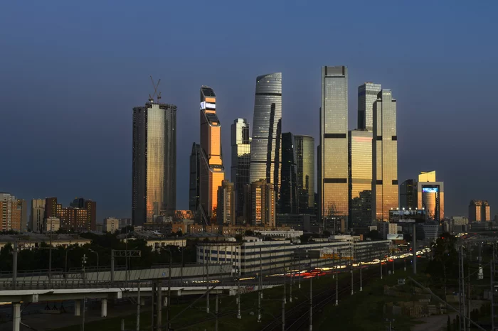 Moscow City at sunset - My, Nikon, The photo, Photographer, Moscow City, Moscow, Skyscraper, Street photography