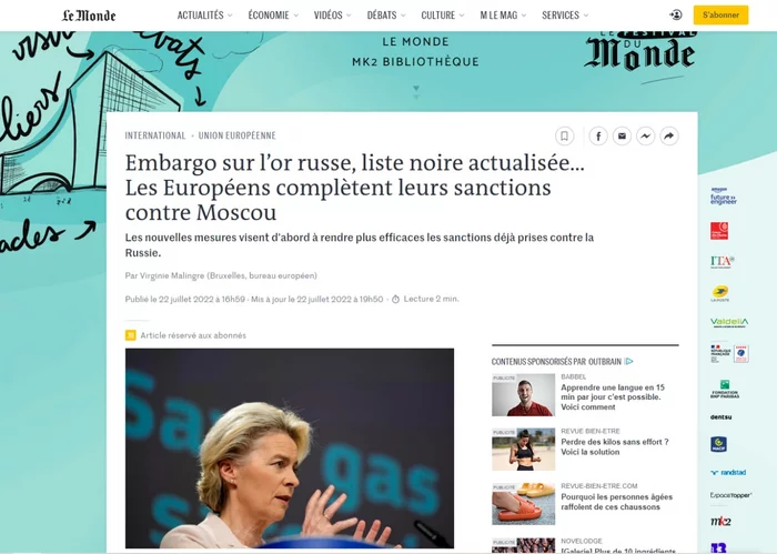 Europe ends sanctions against Russia - Politics, Sanctions, European Union, Gas, Picture with text, RBK, news