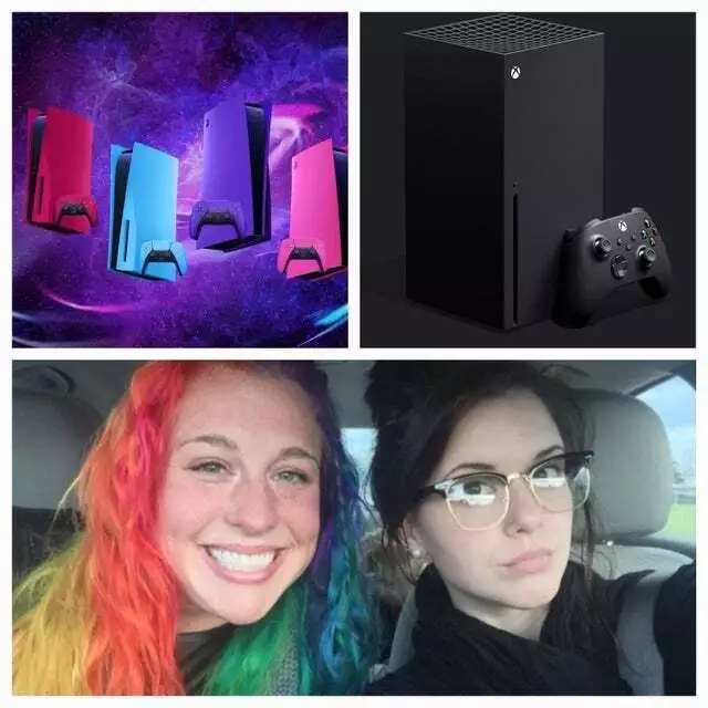 Style difference - Playstation 5, Xbox series x, Design, Memes, Game console, Consoles