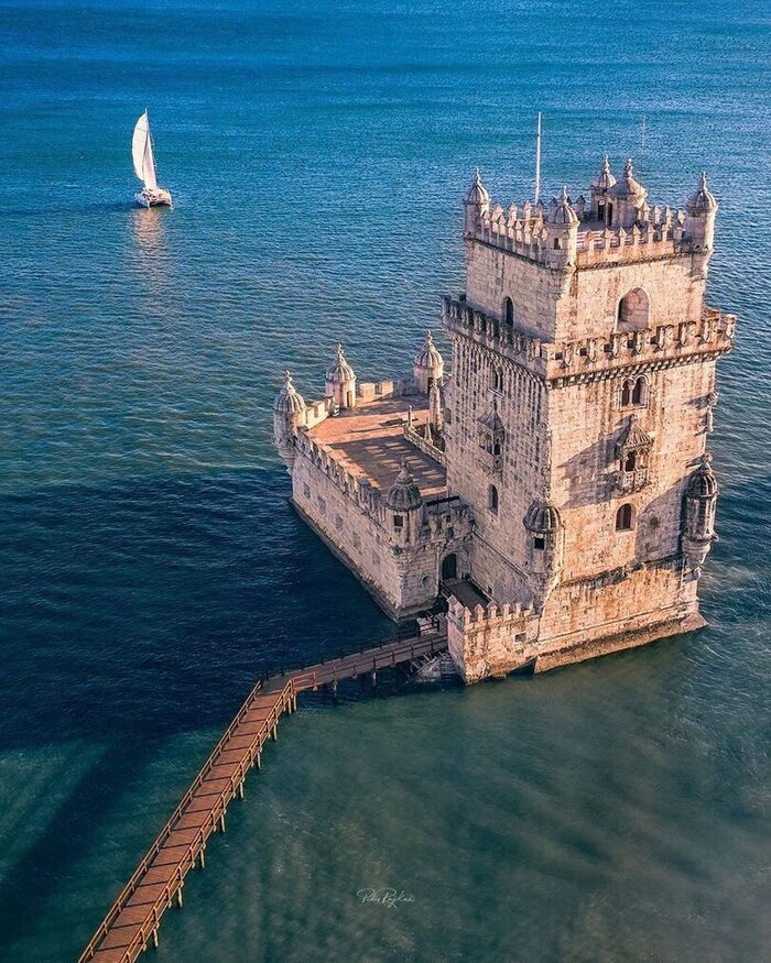 tower of bethlehem - Fortress, Tower, Portugal, Ocean, beauty, Images