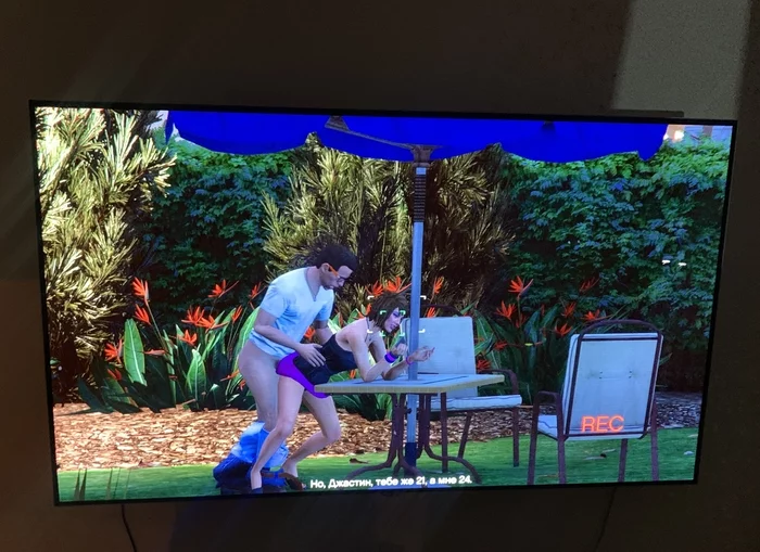 I did not expect that the first day after buying GTA5, the child would stumble upon such a quest. - NSFW, My, Gta 5, Games, Playstation