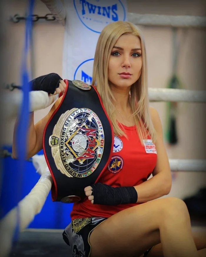 World and European champion in kickboxing and Thai boxing - Girls, The photo, Sports girls, Blonde, Kickboxing