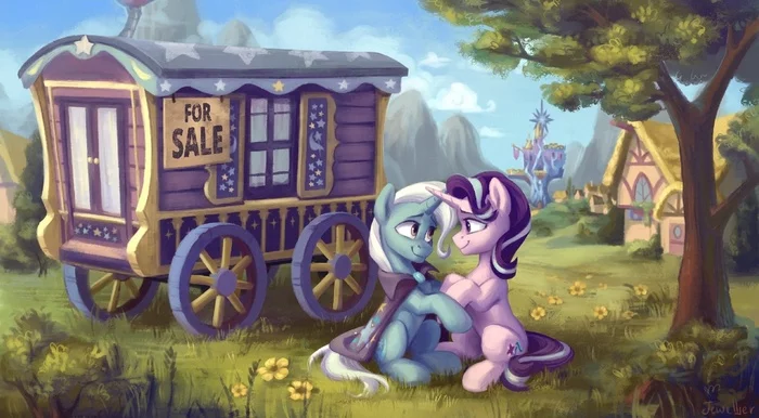 Sell ??your wagon - My little pony, Trixie, Starlight Glimmer, PonyArt, Art, Jewellier