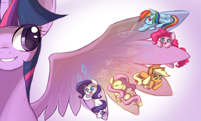   My Little Pony, , Ponyart, Mane 6, Keterok