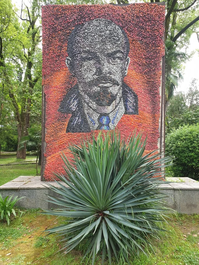 Lenin in palm trees - My, Lenin, Palm trees, Black Sea, Mosaic