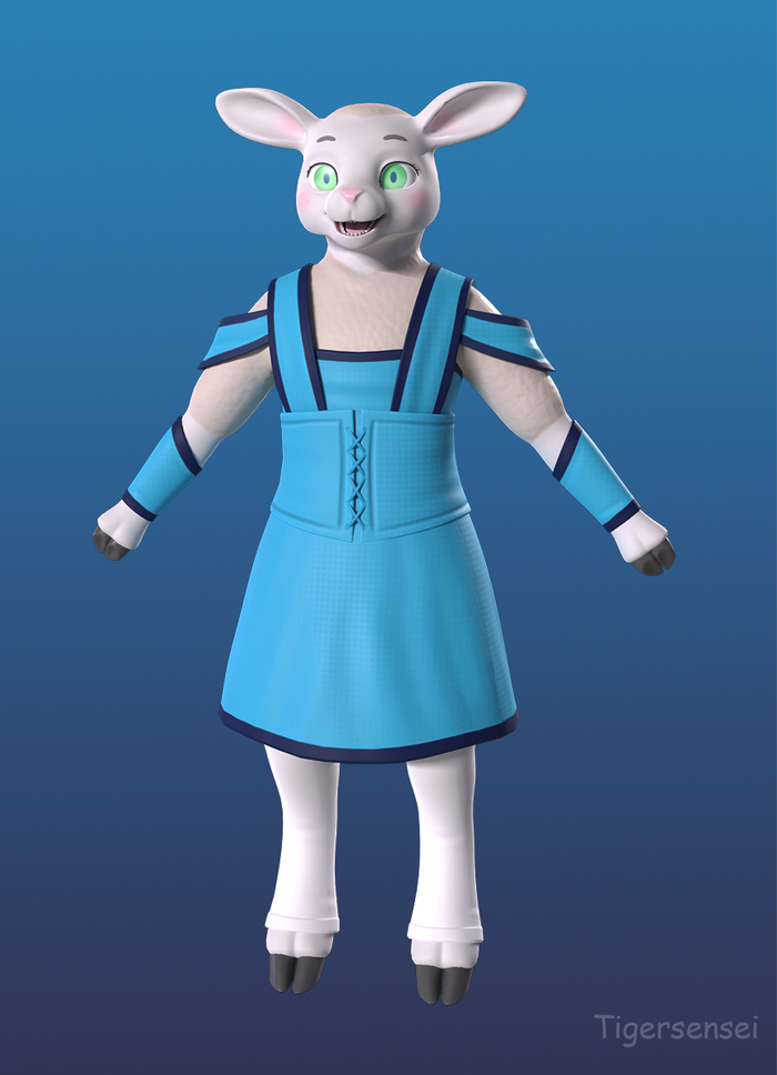  , 3D, 3D , Zbrush, , Tigersensei, Furry Art, Autodesk Maya, Marmoset Toolbag, Furry Sheep