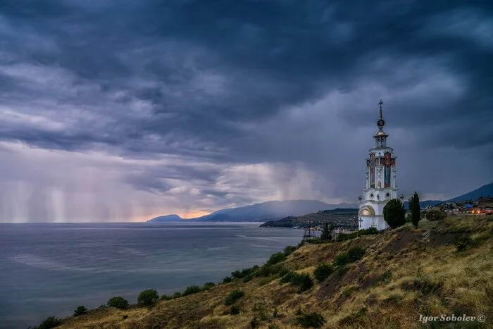 Непогода - Моё, Крым, Фотография, Храм-Маяк, Малореченское