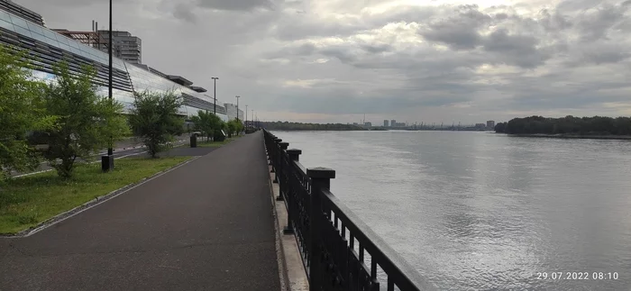 Krasnoyarsk. Embankment of the Yenisei. 2022 - My, City walk, Krasnoyarsk, Embankment, Yenisei