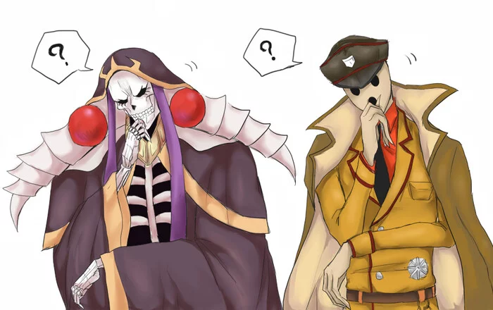 All in the creator - Art, Anime, Anime art, Overlord, Ainz ooal gown, Pandoras Actor, Skeleton