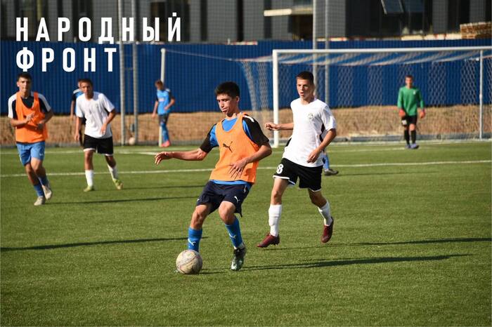 Senior year players of the legendary Luhansk football academy Zorya played in a friendly match in Rostov-on-Don - My, news, Onf, LPR, DPR, Football, Longpost
