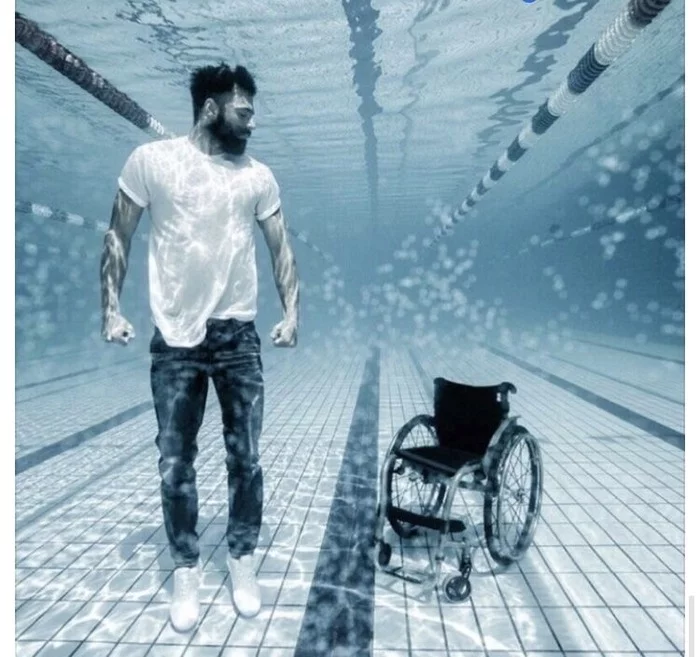 Antonis Tzapatakis - Sport, Paralympians, Greek, Swimming, Disabled carriage