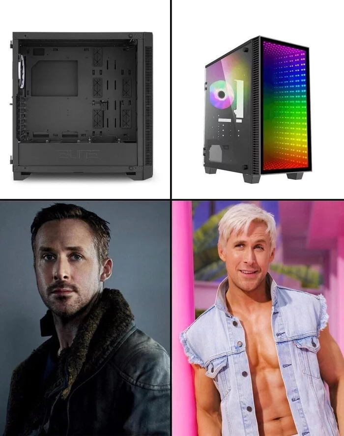 RGB backlight - PC case, Rgb, Backlight, Ryan Gosling, Humor, Images