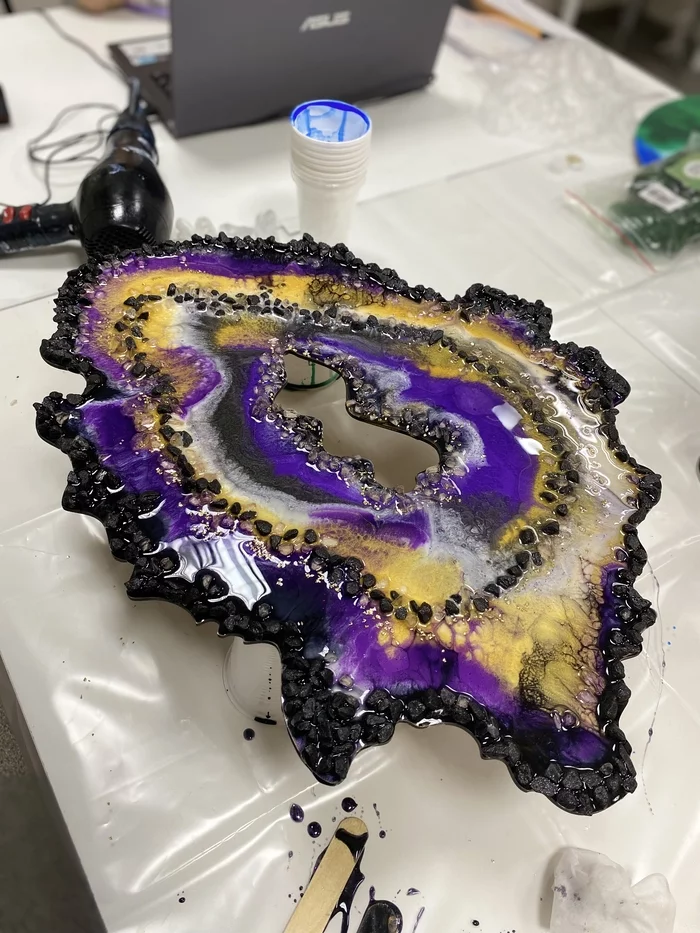 Geode - Geode, Resin, Epoxy resin, Products, Art, Interior, Cup holder, Studies