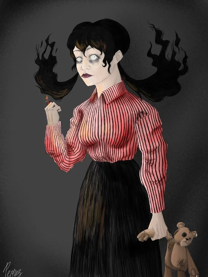 Willow - Моё, Арт, Цифровой рисунок, Dont Starve Together, Willow