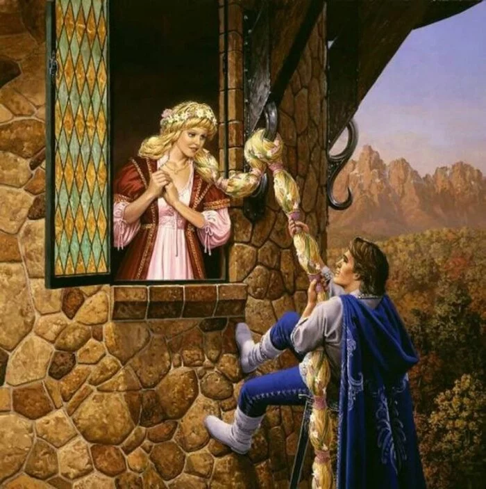 The story of the fairy tale about Rapunzel: about theft, imprisonment and sexual violence - Rapunzel, Fairy tale for adults, The brothers grimm, King and the Clown, The crime, Horror, Tragedy, Imprisonment, Longpost, Negative