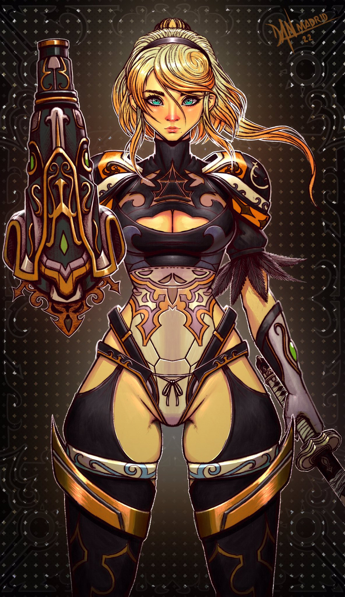 { 2B Metroid Automata } , , , Nier Automata, Yorha unit no 2 type B, Metroid, Samus Aran, 