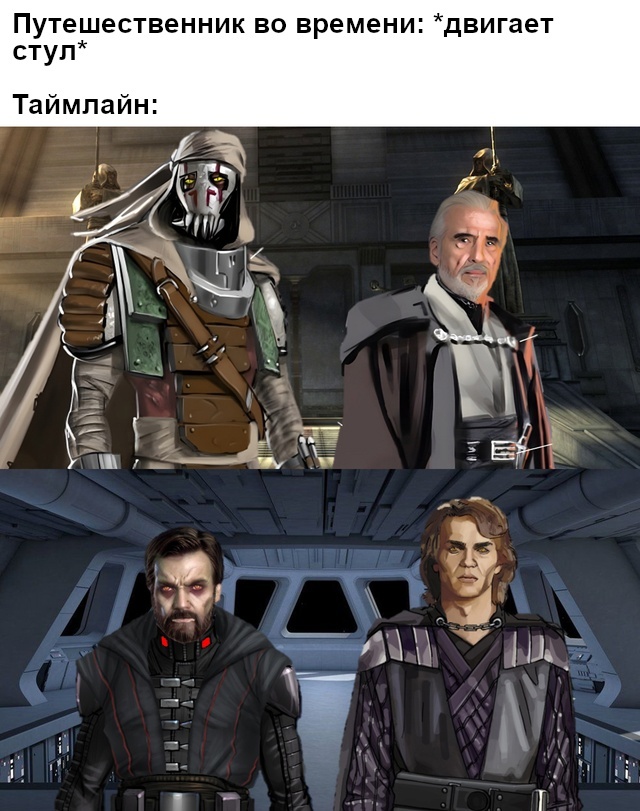 What if...? - Star Wars, Obi-Wan Kenobi, Anakin Skywalker, General Grievous, Count Dooku, Sith, Jedi, Picture with text, Translated by myself