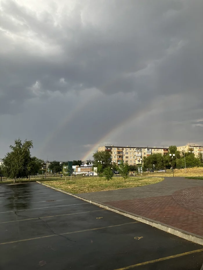 Rainbow - My, Double Rainbow, First post, Rainbow