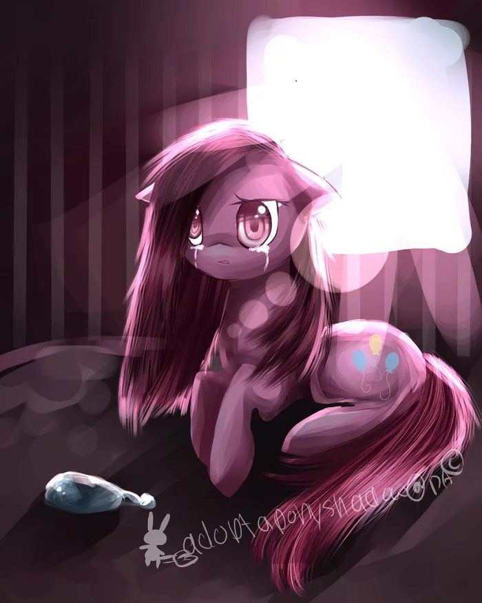 Upset Pinky - My little pony, PonyArt, Pinkie pie, Aquagalaxy