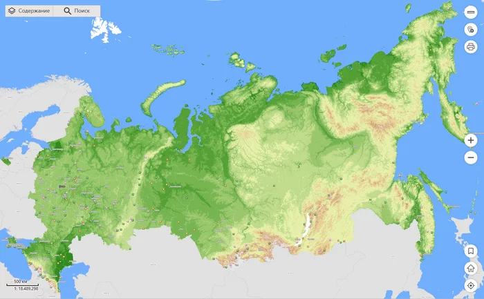 Interactive map of specially protected natural areas of Russia - My, Russia, The nature of Russia, Nature, Reserves and sanctuaries, National park, Nature Park, Botanical Garden, Cards, Pa, Interesting, Informative, Relief, Longpost