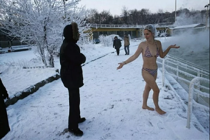 Бассейн Москва, 1993 год - Фотография, Старое фото, 90-е, Россия, Текст, Бассейн Москва