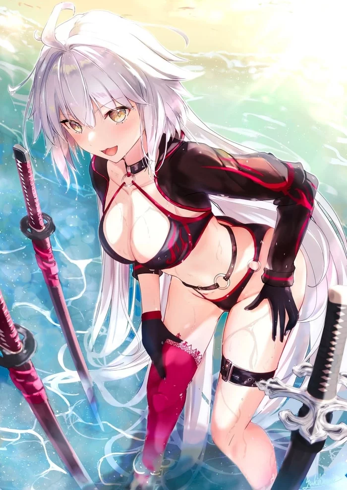 В этот раз с катарами)) - Аниме, Fate Grand Order, Anime Art, Fate, Jeanne Alter